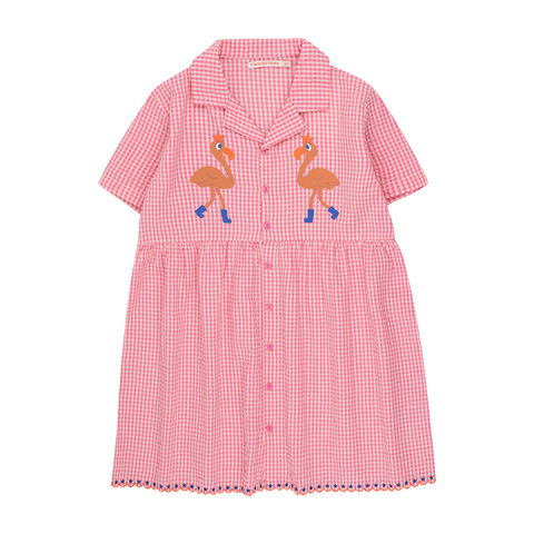 Платье Tinycottons Flamingos V-Neck