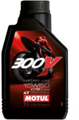 Моторное масло синтетическое Motul 300V Off Road Factory Line 4T 15W-50 1л для мотоцикла, квадроцикла