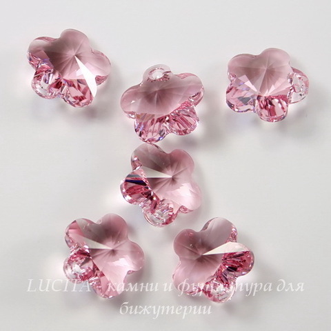 6744 Подвеска Сваровски Цветочек Light Rose (12 мм) ()