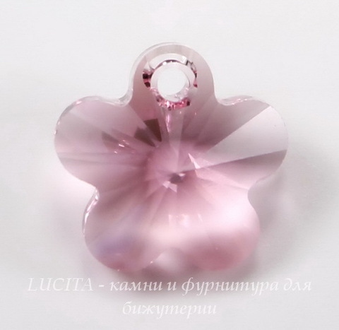 6744 Подвеска Сваровски Цветочек Light Rose (12 мм) ()