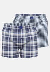 Боксеры мужские 2 шт. в упак. GOTZBURG 743297/M-XXL_Синий клетка
