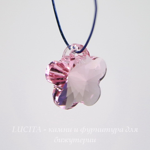 6744 Подвеска Сваровски Цветочек Light Rose (12 мм) ()