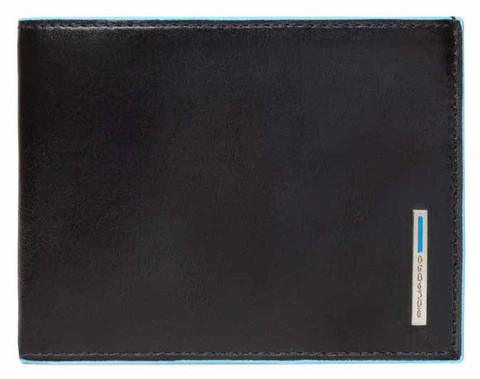 Кошелек мужской Piquadro Blue Square, чёрный, кожа натуральная (PU1241B2R/N)