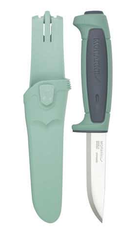 Нож перочинный Morakniv Basic 546 Limited Edition 2021, длина ножа: 206 mm, серый/зеленый (13957)