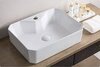 BelBagno BB1387 Раковина керамическая накладная, 38x49, цвет: белый