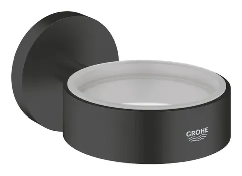 Держатель для стакана или мыльницы GROHE Essentials, матовый чёрный (1024662430)