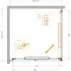 Cezares LUX-A-FS-1-100-C-CR Душевой уголок