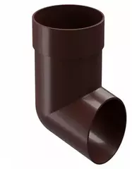 Колено сливное ПВХ Docke Premium шоколадное