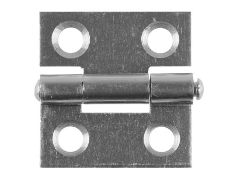 STAYER 25 x 24 х 1.0 мм, цвет белый цинк, карточная петля (37611-25-1)