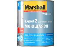 Краска для стен и потолков латексная Marshall Export-2 глубокоматовая база BW