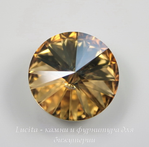 1122 Rivoli Ювелирные стразы Сваровски Crystal Golden Shadow (18 мм) ()