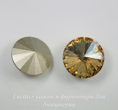 1122 Rivoli Ювелирные стразы Сваровски Crystal Golden Shadow (18 мм) ()