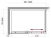 BelBagno Uno UNO-AH-1-100/80-C-CR Душевой уголок прямоугольный, 100x80, цвет: хром