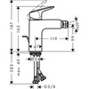 Hansgrohe Logis 71200000 Смеситель для биде однорычажный с донным клапаном