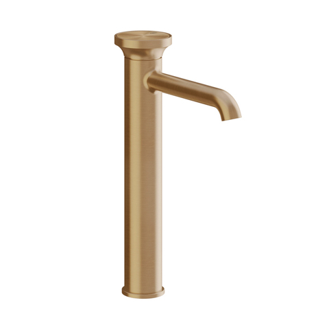 Gessi Origini 66004#726 Смеситель для раковины высокий без донного клапана, в компл с отд вставкой, цвет Warm Bronze Br. PVD