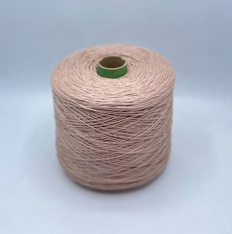 Бобинная пряжа (пр.Италия), art.Cotone, 350м/100 гр. 100%Хлопок, цвет-Пудрово-бежевый , арт.34759