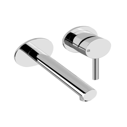 Gessi Ovale 23081#031 Встраиваемый однорычажный смеситель с изливом 205мм(внешние части), цвет: хром