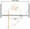 Cezares MOLVENO-BA-11-100+30-C-CR-IV Дверь душевая в нишу, цвет: хром