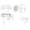 Gessi Ovale 23081#031 Встраиваемый однорычажный смеситель с изливом 205мм(внешние части), цвет: хром