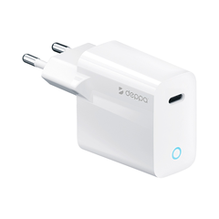 Сетевое зарядное устройство Deppa, USB-C, 20 Вт, White (Белый)