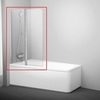 Ravak 7QLA0C03Z1 Шторка для ванны 10CVS2-100 L блестящая+транспарент