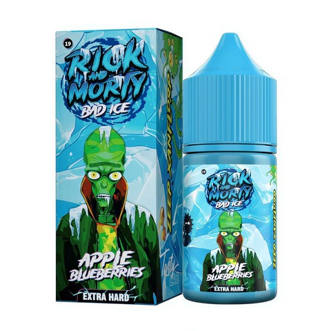 Rick & Morty Bad Ice Salt 2% Extra HARD 30 ml - Яблоко Черника