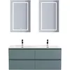 BelBagno KRAFT-1200-4C-SO-AO База под раковину подвесная с фрезерованными ручками по всей длине фасада с чет-мя выкатн. ящ., Голубой Мат.,1200x455x500