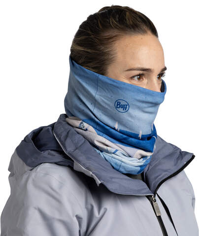 Картинка шарф-труба Buff Polar Reversible Ilken Blue - 3