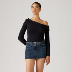 Лонгслив женский LEVI'S CLARA RIB OFF SHOULDER LS ANTHRACITE NIG