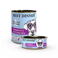Best Dinner Urinary консервы для собак (говядина с картофелем) 100 гр