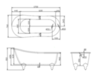 BelBagno BB06-1550 Отдельностоящая акриловая ванна, 155x76, цвет: белый