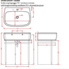 ArtCeram Azuley AZL003 01 00 АКЦИЯ Раковина накладная/подвесная, 72x50, цвет: белый
