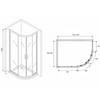Abber Schwarzer Diamant AG01129B Душевой уголок, 120x90x195, цвет: чёрный
