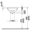 Duravit Architec 463400000 Раковина встраиваемая