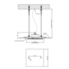 Gessi Minimali 57801#238 Встраиваемая в потолок душевая система 350х350 мм., с функцией тропический ливень, цвет Mirror Steel (без накладной панели 57871)