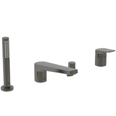 Ideal Standard La Dolce Vita BD671A5 Набортный смеситель для ванны/душа под 4 отверстия PVD Magnetic Grey (Магнит) фото