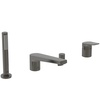 Ideal Standard La Dolce Vita BD671A5 Набортный смеситель для ванны/душа под 4 отверстия PVD Magnetic Grey (Магнит)