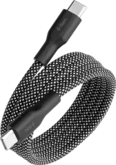Кабель TTEC Braided USB-C-USB-C Magnetic 60W Fast Charging&Data Cable, 100см, черный