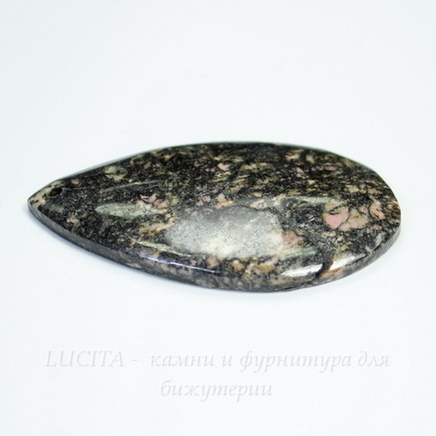 Подвеска Родонит №32 (61х33х7 мм)