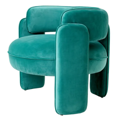 КРЕСЛО CHAPLIN, Savona turquoise velvet