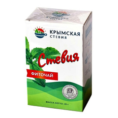 Стевия фиточай (коробка 25 грамм) ТМ Крымская Стевия