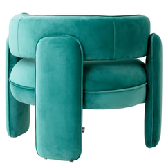 КРЕСЛО CHAPLIN, Savona turquoise velvet