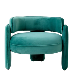 КРЕСЛО CHAPLIN, Savona turquoise velvet