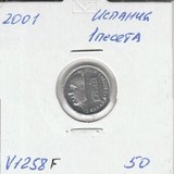 V1258F 2001 Испания 1 песета V1258F 2001 Испания 1 песета