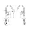 Hansgrohe Talis S 14872000 Смеситель для кухни с выдвижным изливом и лейкой