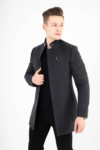 Пальто мужское Slim Fit  с воротником стойкой Danilo Barcelo 12/015