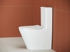 Ceramica Nova Highlight CN1802 Напольный пристенный унитаз с бачком с ультра тонким сидением с функцией плавного закрытия, цвет: белый