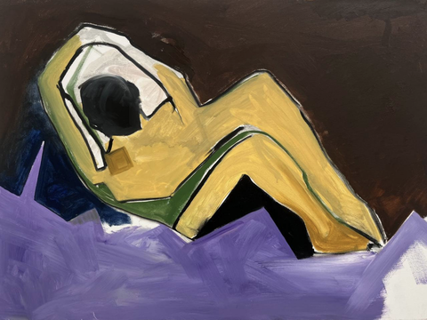 Human in ocean