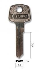 Заготовка английского ключа 10294 AV-1D | AVG1D | AV1