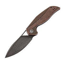 Фото Складной нож CIVIVI Anthropos Black, сталь Damascus, G10